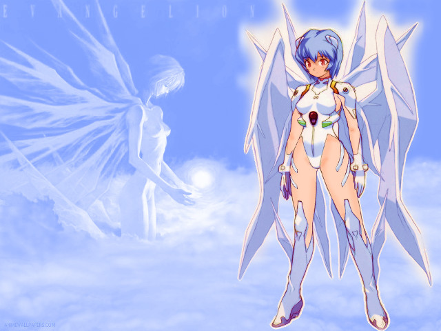 Blue hair angel wings yukito free wallpaper for desktop - medium preview image