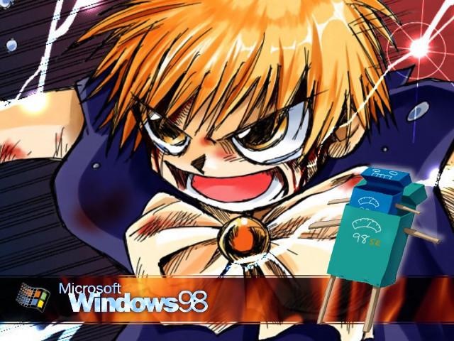 Cartoon blue red boxes blonde free wallpaper for desktop - medium preview image