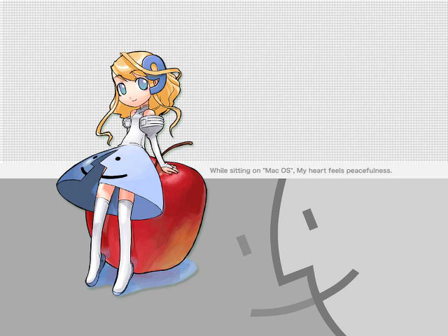 Cartoon apple sword helmet alice free wallpaper for desktop - medium preview image