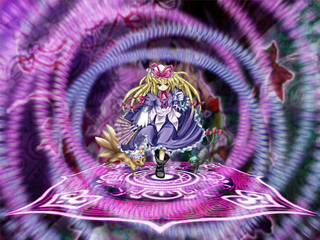 Alice yukari spellcard backgrounds blurry free wallpaper for desktop - medium preview image