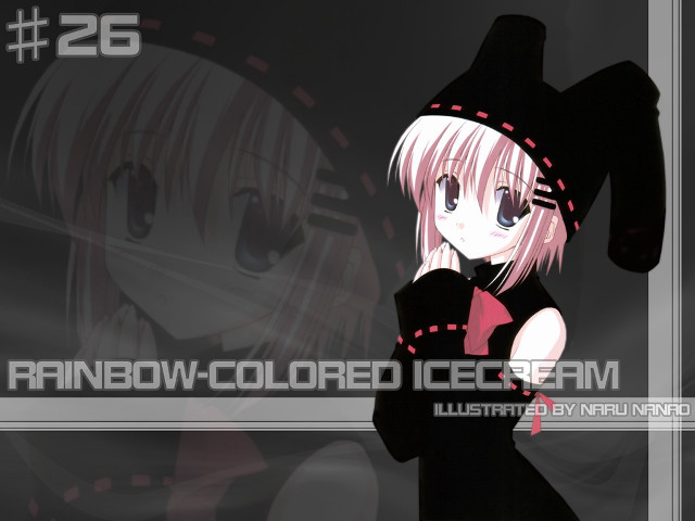 Pink hair girl black outfit free wallpaper for desktop - medium preview image