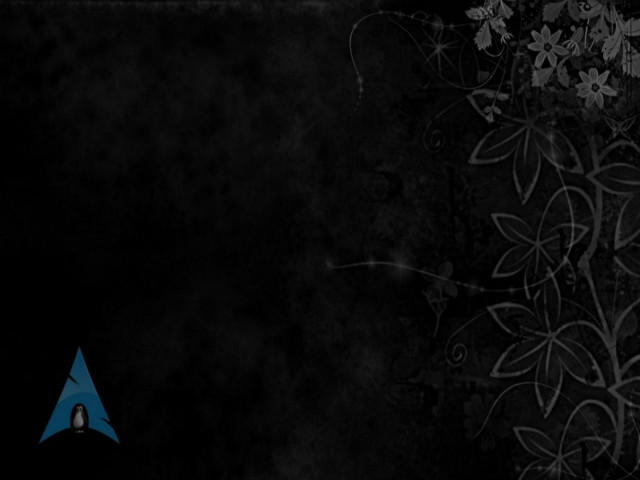 Black background blue triangle flower free wallpaper for desktop - medium preview image