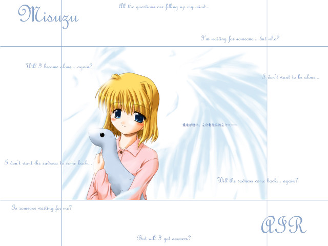 Girl bird holding manga wings free wallpaper for desktop - medium preview image