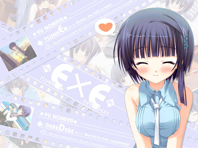Girl tie blue shirt moviestrip free wallpaper for desktop - medium preview image