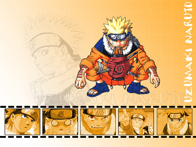 Naruto blonde blue eyes headband free wallpaper for desktop - medium preview image