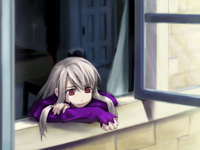 Longhair redeyes window somber illyasviel free wallpaper for desktop - medium preview image