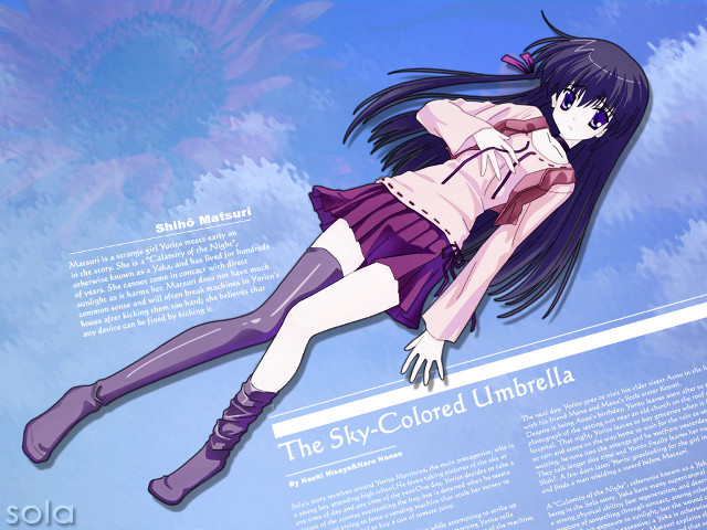 Eizan kikukawa floating portrait school free wallpaper for desktop - medium preview image