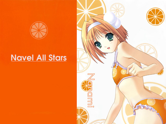 Ai mitsu orange fruit bikini free wallpaper for desktop - medium preview image