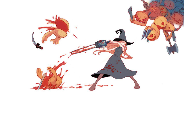 Cartoon kicking knife blooded hat free wallpaper for desktop - medium preview image