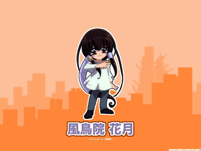 Cartoon cat portrait city chinese free wallpaper for desktop - medium preview image