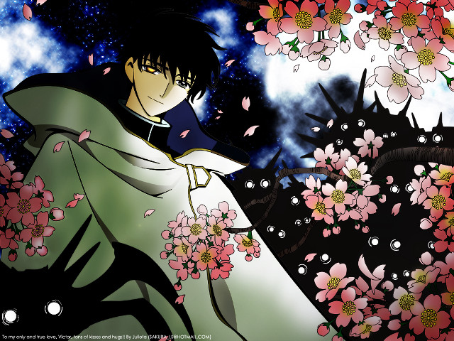 Kimono man tree pink moon free wallpaper for desktop - medium preview image