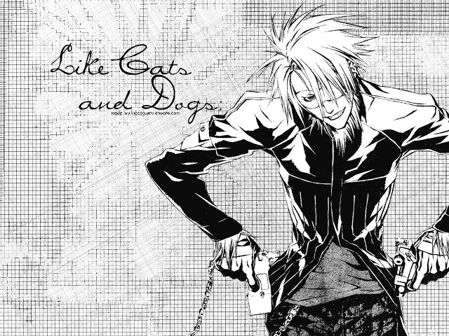 Man chain gothic manga fishnets free wallpaper for desktop - medium preview image