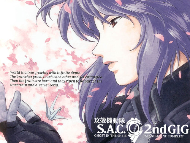 Purple hair girl flower sakura free wallpaper for desktop - medium preview image