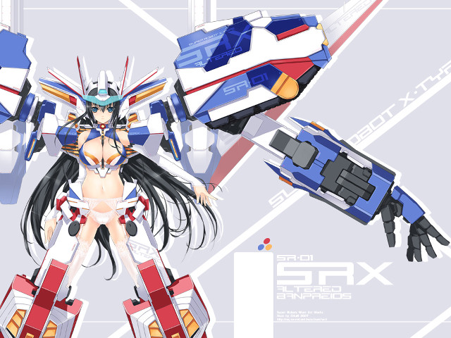 Woman robot suit wings mecha free wallpaper for desktop - medium preview image