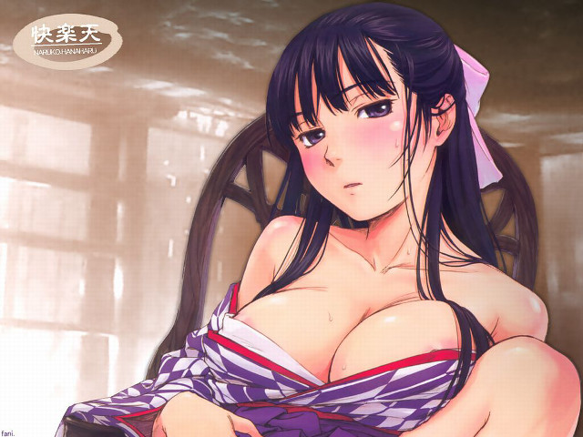 Ayako rokkaku ukiyo e kimono free wallpaper for desktop - medium preview image