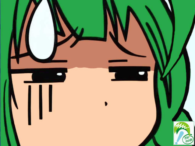 Green hair green eyes kyoto free wallpaper for desktop - medium preview image