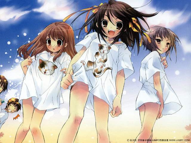 Girls cats white dresses ai free wallpaper for desktop - medium preview image