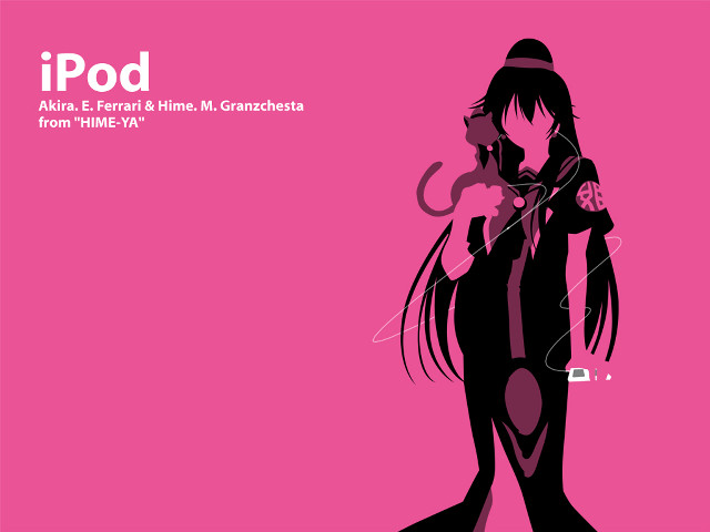 Woman black dress pink background free wallpaper for desktop - medium preview image