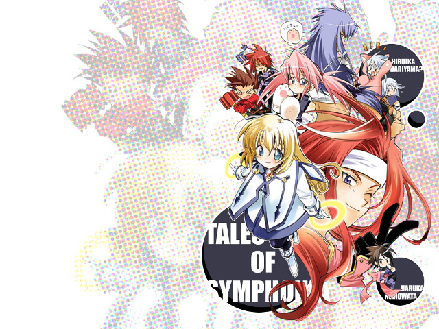 Anime characters colorful varied expressions free wallpaper for desktop - medium preview image