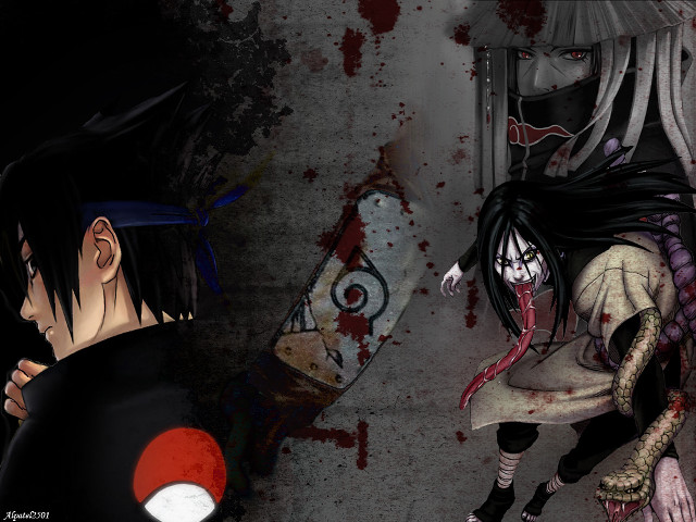 Anime blooded couple uchiha sasuke free wallpaper for desktop - medium preview image