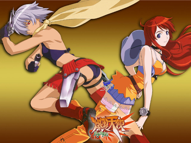 Eizan kikukawa 2girls swords blue free wallpaper for desktop - medium preview image