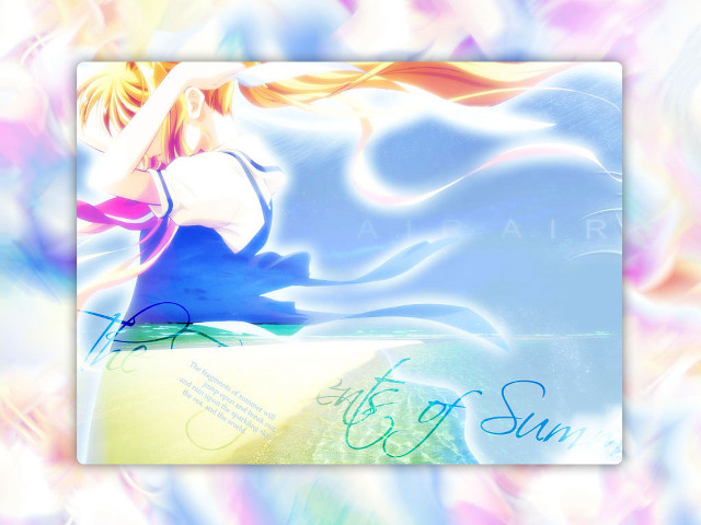 Girl long hair sitting sky free wallpaper for desktop - medium preview image