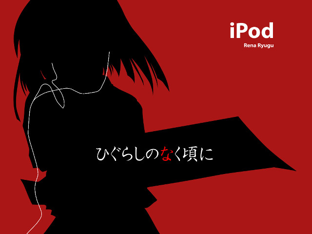 Woman sign ipod japanese red free wallpaper for desktop - medium preview image