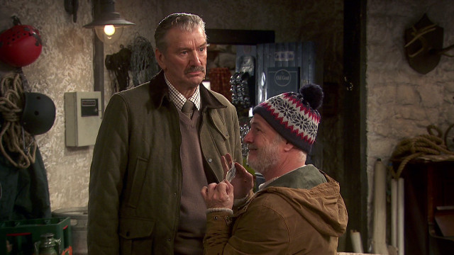 Man talking another man fireplace free wallpaper for desktop - medium preview image