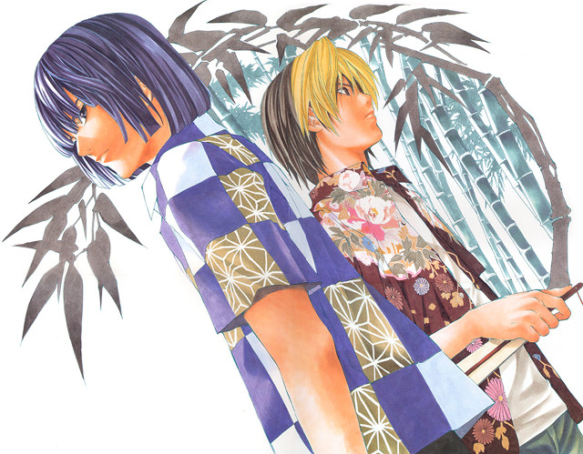 Couple bamboo tree manga japanese free wallpaper for desktop - medium preview image