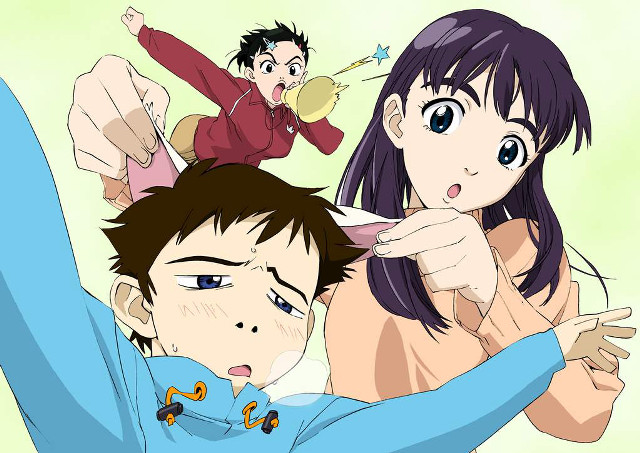 Man woman air arms pointing free wallpaper for desktop - medium preview image