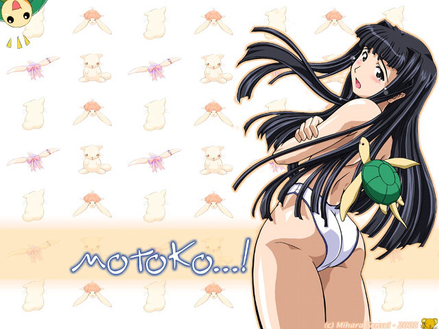 Cartoon girl black hair green free wallpaper for desktop - medium preview image