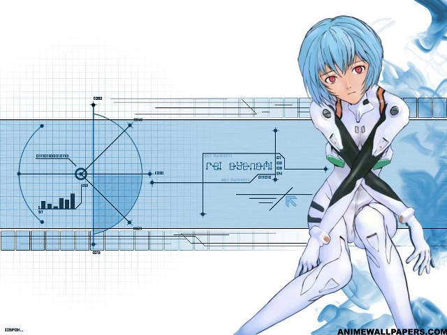 Blue haired futuristic suit ayuani free wallpaper for desktop - medium preview image