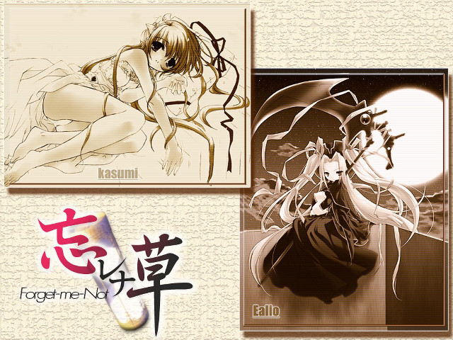 Anime couple pen paper moon free wallpaper for desktop - medium preview image