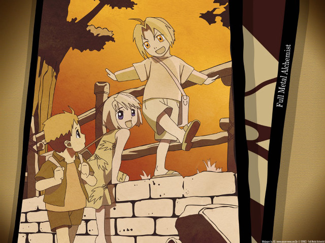 Bridge group dog girl sunset free wallpaper for desktop - medium preview image