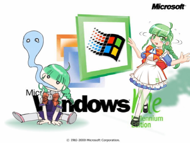 Cartoon girls windows ghost computer free wallpaper for desktop - medium preview image