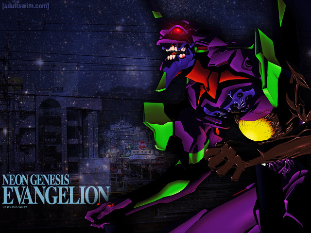 Demon neon suit city skyline free wallpaper for desktop - medium preview image