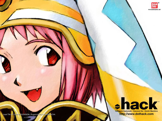 Pink hair girl sword manga free wallpaper for desktop - medium preview image