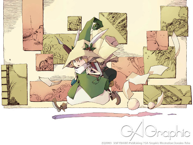 Girl green hat coat jacket free wallpaper for desktop - medium preview image