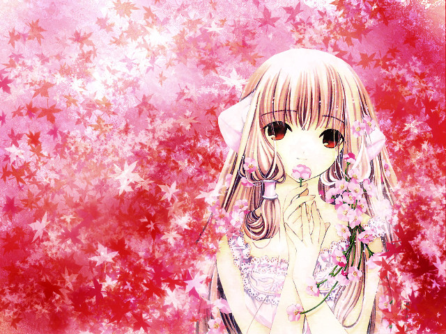 Girl long hair flowers star free wallpaper for desktop - medium preview image
