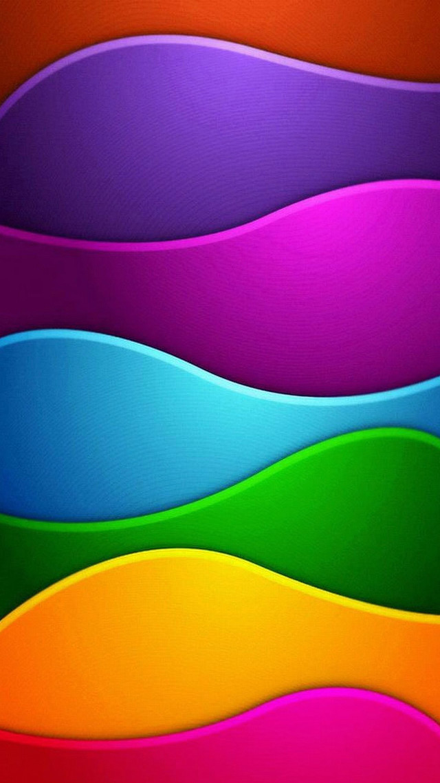 Colorful abstract background wavy lines #2 free wallpaper for mobile - medium preview image