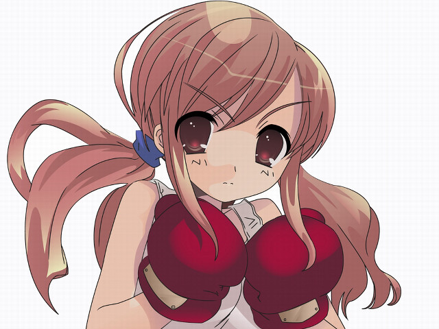 Girl longhair redgloves checkered polkatop free wallpaper for desktop - medium preview image