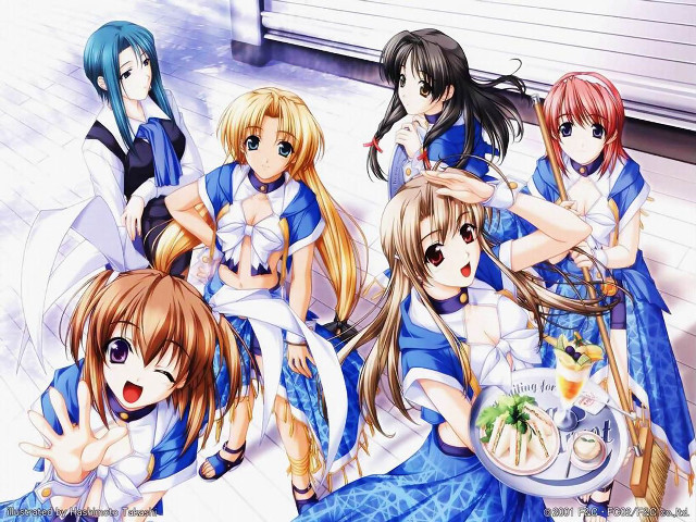 Girls food standing rayonism official free wallpaper for desktop - medium preview image