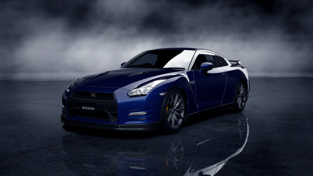 Blue sports car dark room #13 free wallpaper for desktop - medium preview image