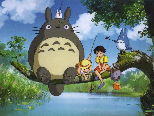 Forest children totoro animals magical free wallpaper for desktop - medium preview image