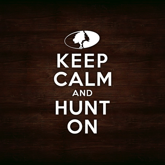 Keep calm and hunt on free wallpaper for tablet - medium preview image