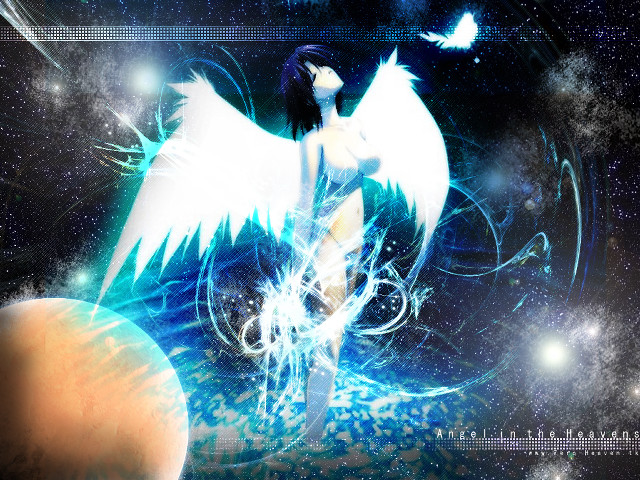 White wings planet star sky free wallpaper for desktop - medium preview image
