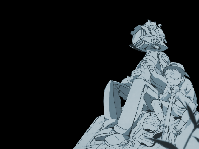 Man child chair toriyama mecha free wallpaper for desktop - medium preview image