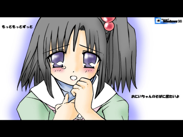 Girl long black hair purple free wallpaper for desktop - medium preview image