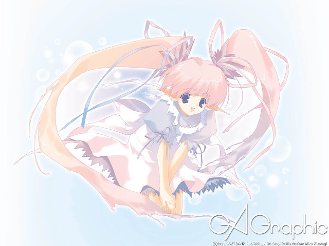 Anime girl pink hair cat #3 free wallpaper for desktop - medium preview image