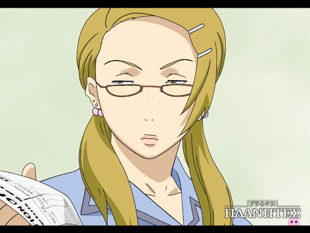 Blonde haired pony tail glasses free wallpaper for desktop - medium preview image